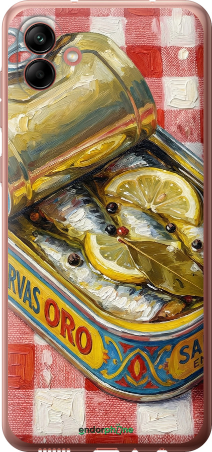 Силиконовый чехол Vintage Sardine Tin Phone для Samsung Galaxy A04 A045F - 6772u-2831 изображение 