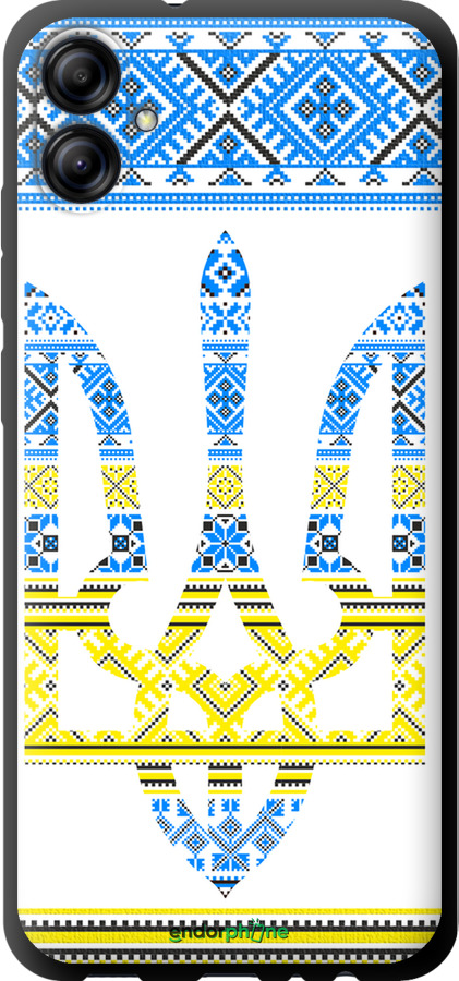 TPU чехол Герб - вишиванка жовто-блакитна  для Samsung Galaxy A04e A042F - 1197b-2908 изображение 