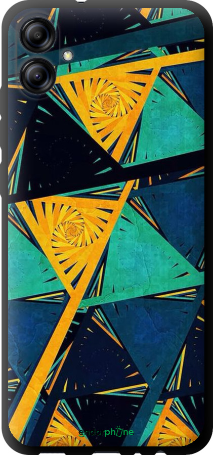 TPU чехол Арт, абстракція, жовтий, синій для Samsung Galaxy A04e A042F - 5382b-2908 изображение 