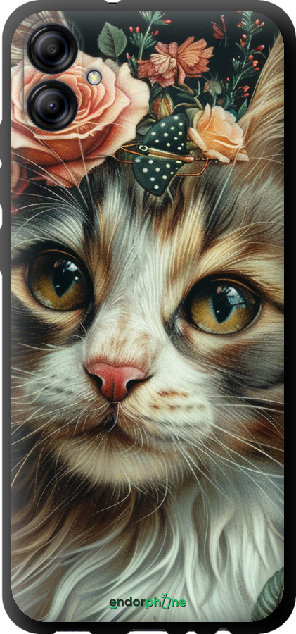 TPU чехол Cats and flowers для Samsung Galaxy A04e A042F - 6069b-2908 изображение 