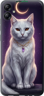 Силиконовый чехол Mystic White Cat Gothic Dark Purple Gold для Samsung Galaxy A04e A042F - 6805u-2908 изображение 