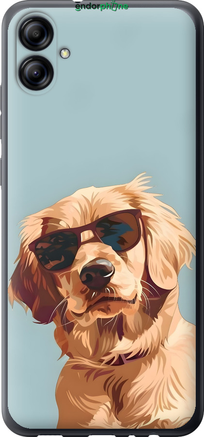 Силіконовий чехол Пес в очках для Samsung Galaxy A04e A042F - 6381u-2908 изображение 