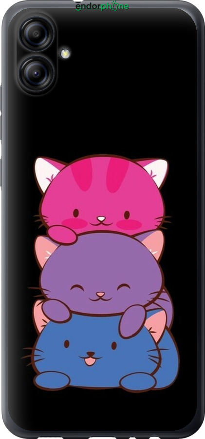 Силиконовый чехол Милые кошки для Samsung Galaxy A04e A042F - 6518u-2908 изображение 