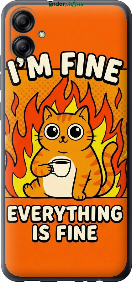 Силиконовый чехол Funny Cat для Samsung Galaxy A04e A042F - 6786u-2908 изображение 