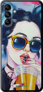 TPU чехол Арт-дівчина в окулярах для Samsung Galaxy A13 5G - 3994b-3853 изображение 