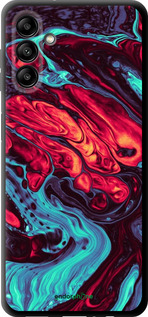 TPU чехол Синяя красная абстакция для Samsung Galaxy A04s - 5339b-2877 изображение 