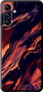 TPU чехол Черно-оранжевая абстракция для Samsung Galaxy A04s - 5340b-2877 изображение 