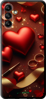 TPU чехол Сердечки v3 для Samsung Galaxy A04s - 5833b-2877 изображение 