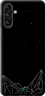 TPU чехол Черно белые абстрактные горы для Samsung Galaxy A04s - 6437b-2877 изображение 