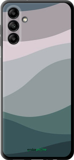 TPU чехол С фиолетовым и бирюзовым ретро-стилем и волнами для Samsung Galaxy A13 5G - 6533b-3853 изображение 