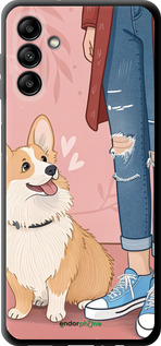 TPU чехол Корги 3 для Samsung Galaxy A13 5G - 6707b-3853 изображение 