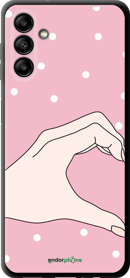 TPU чехол Половинка сердца для Samsung Galaxy A04s - 4340b-2877 изображение 