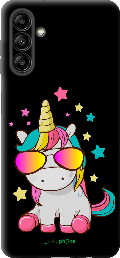 TPU чехол Единорог в очках для Samsung Galaxy A13 5G - 4879b-3853 изображение 