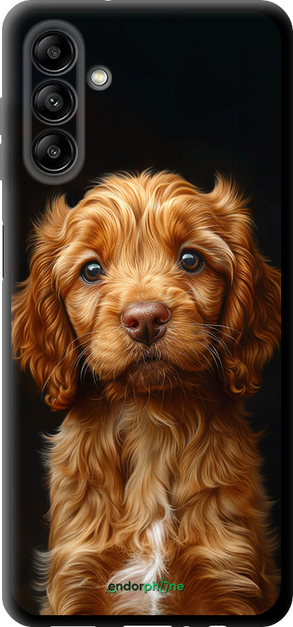 TPU чехол Cocker spaniel на черном фоне для Samsung Galaxy A04s - 6137b-2877 изображение 