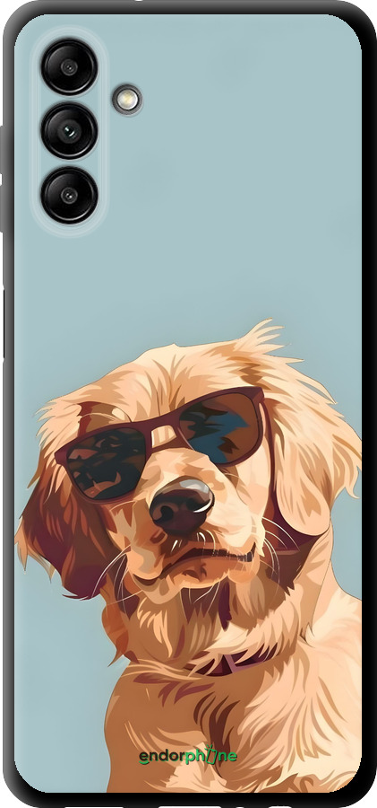 TPU чехол Пес в очках для Samsung Galaxy A04s - 6381b-2877 изображение 