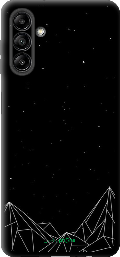 TPU чехол Черно белые абстрактные горы для Samsung Galaxy A04s - 6437b-2877 изображение 