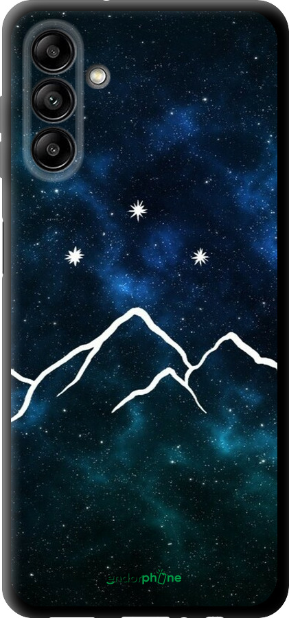 TPU чехол Горы и звезды нарисованы на фоне галактики для Samsung Galaxy A13 5G - 6490b-3853 изображение 