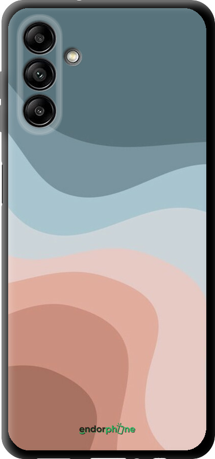 TPU чехол С синими и розовыми волнами в стиле ретро для Samsung Galaxy A04s - 6532b-2877 изображение 
