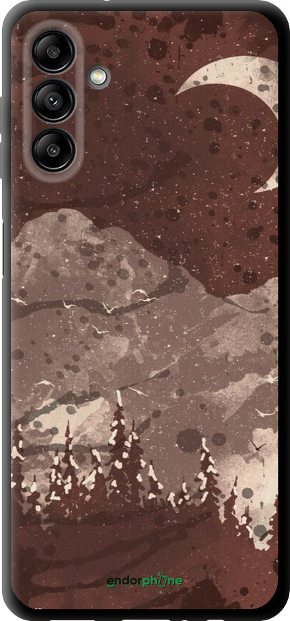TPU чехол С изображением лунного пейзажа в ночном лесу для Samsung Galaxy A04s - 6546b-2877 изображение 