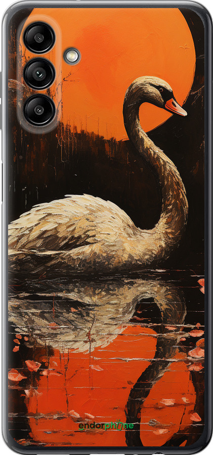 Силиконовый чехол Лебедь для Samsung Galaxy A13 5G - 5964u-3853 изображение 