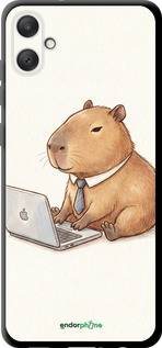 TPU чехол Funny Capybara CEO Working для Samsung Galaxy A05 - 6777b-3355 изображение 
