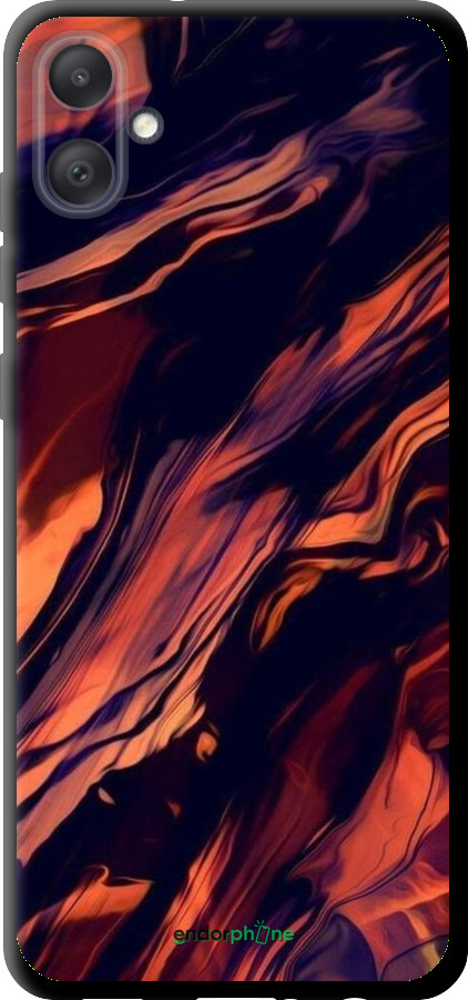 TPU чехол Чорно-помаранчева абстракція для Samsung Galaxy A05 - 5340b-3355 изображение 