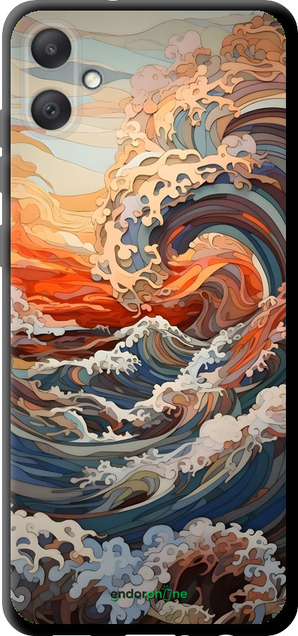 TPU чехол Арт волны для Samsung Galaxy A05 - 6324b-3355 изображение 