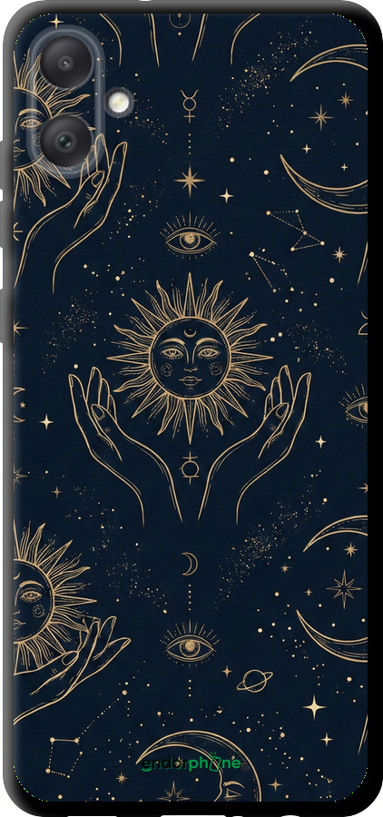 TPU чехол Celestial Harmony: Sun & Moon Gold Mystic Pattern для Samsung Galaxy A05 - 6778b-3355 изображение 
