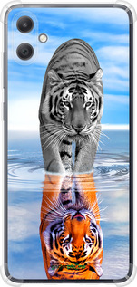 Силикон с усиленными углами чехол Тигр для Samsung Galaxy A05 - 6016sp-3355 изображение 