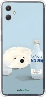 Силіконовий протиударний с посиленими кутами чехол Пес водка для Samsung Galaxy A05 - 6368sp-3355 изображение 