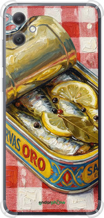 Силикон с усиленными углами чехол Vintage Sardine Tin Phone для Samsung Galaxy A05 - 6772sp-3355 изображение 