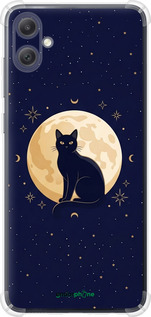 Силикон с усиленными углами чехол 'Cute Cat Celestial/Witchy' для Samsung Galaxy A05 изображение 3