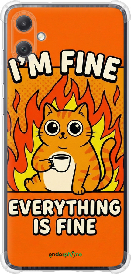 Силикон с усиленными углами чехол Funny Cat для Samsung Galaxy A05 - 6786sp-3355 изображение 