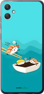 Силиконовый чехол Суши для Samsung Galaxy A05 - 6354u-3355 изображение 