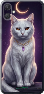 Силиконовый чехол Mystic White Cat Gothic Dark Purple Gold для Samsung Galaxy A05 - 6805u-3355 изображение 