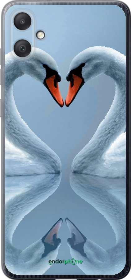 Силиконовый чехол Лебеди для Samsung Galaxy A05 - 6007u-3355 изображение 