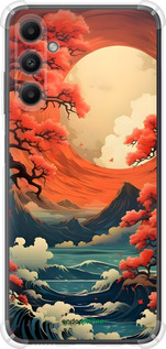 Силикон с усиленными углами чехол Природа японии для Samsung Galaxy A05s - 6327sp-3356 изображение 