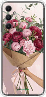 Силикон с усиленными углами чехол Пионы 1 для Samsung Galaxy A05s - 6705sp-3356 изображение 