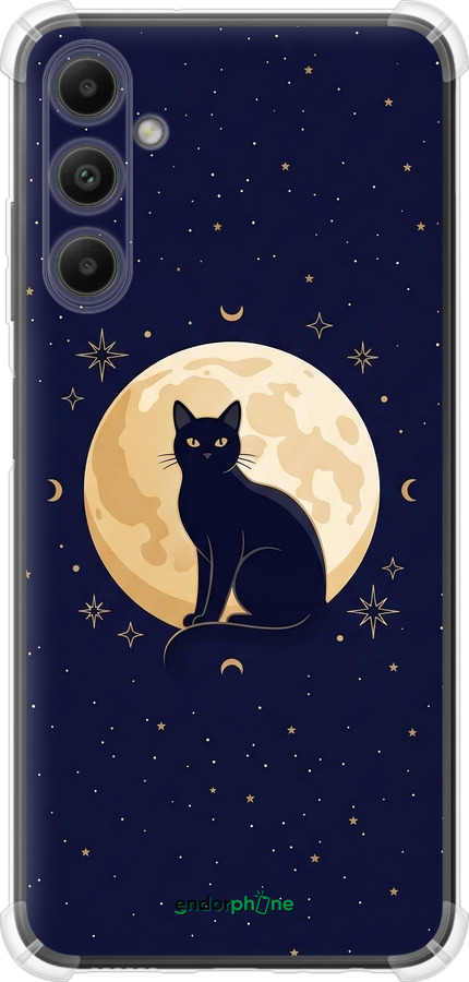 Силикон с усиленными углами чехол Cute Cat Celestial/Witchy для Samsung Galaxy A05s - 6787sp-3356 изображение 