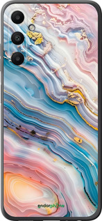 Силиконовый чехол Мрамор красивый для Samsung Galaxy A05s - 6376u-3356 изображение 