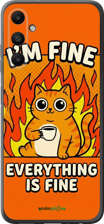 Силіконовий чехол Funny Cat для Samsung Galaxy A05s - 6786u-3356 изображение 