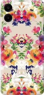 Силиконовый чехол Цветочный узор для Samsung Galaxy A06 4G - 1083u-3776 изображение 