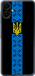 Силіконовий чехол Тризуб в вишиванці для Samsung Galaxy A06 4G - 1158u-3776 изображение 