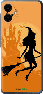 Силиконовый чехол Ведьма на метле для Samsung Galaxy A06 4G - 1184u-3776 изображение 