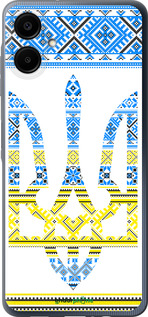 Силиконовый чехол Герб - вышиванка желто-голубая для Samsung Galaxy A06 4G - 1197u-3776 изображение 