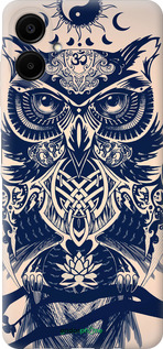 Силиконовый чехол Узорчатая сова для Samsung Galaxy A06 4G - 4000u-3776 изображение 