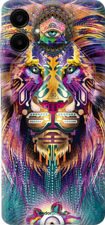 Силиконовый чехол Люминесцентный лев для Samsung Galaxy A06 4G - 4037u-3776 изображение 