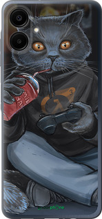 Силиконовый чехол gamer cat для Samsung Galaxy A06 4G - 4140u-3776 изображение 