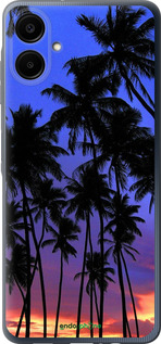 Силиконовый чехол Пальмы для Samsung Galaxy A06 4G - 4324u-3776 изображение 