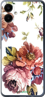 Силиконовый чехол Vintage flowers для Samsung Galaxy A06 4G - 4333u-3776 изображение 